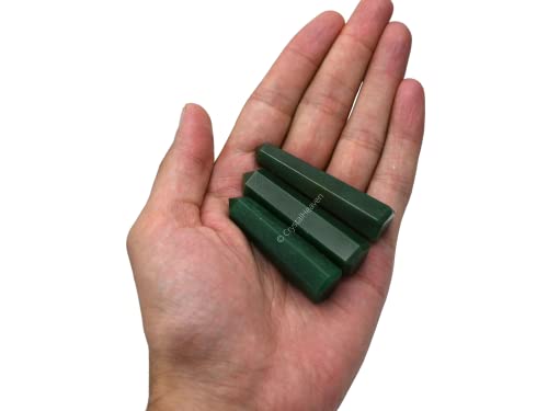 Image of Crystal Heaven Certified Green Aventurine Crystal Tower Obelisk Point For Chakra, Healing And Balancing - Aaa Grade Original Certified Gemstone Agate For Reiki Meditation Yoga Spiritual (2-3 Inches)