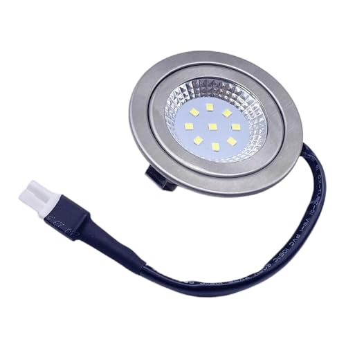 2�Z�b�g 220-240V 1.5W LED�L�b�`���N�b�J�[�����W�t�[�h���C�g60mm�N���A�K���X�r�C���C����v15W����(White)
