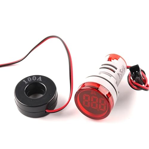 Compteur de courant digital 22mm avec affichage LED rouge précis de 0 à 100A pour panneau