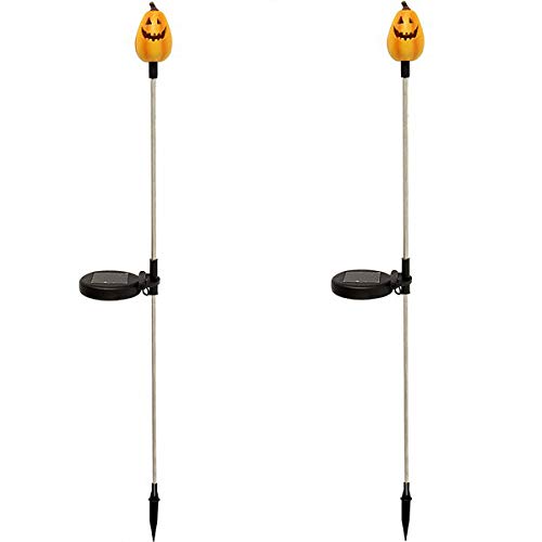 Unique-Gadgets-Toys-Solar-Powered-Tall-Pumpkin-Garden-Stake-Landscape-Color-Change-Lights-Set-of-2