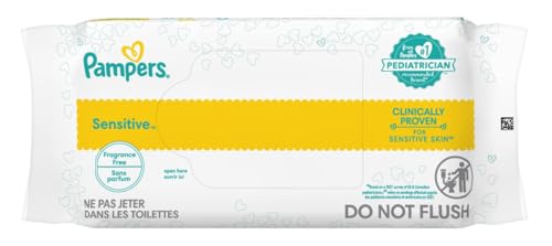Image of Pampers Sensitive Wipes Convenience Pack 18 CT (Pack of 16)