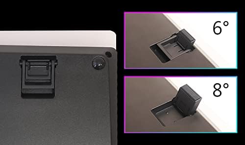 Miniatura 7 de i-rocks Teclado mecánico para juegos K71M RGB con perilla de control de medios, interruptores (marrón), 107 teclas con NKRO completo, teclas PBT,