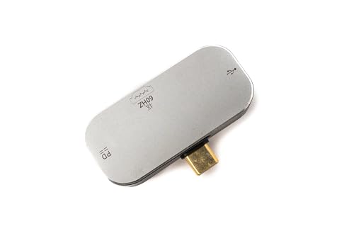 Adaptador USB 3.1 Tipo C a doble conector y cable HDMI 4K hembra gris 4