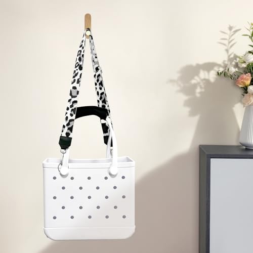 Image of Strap Wrap for Bogg Bag, Accessory for Bagg Bag, With Adjustable Shoulder Leopard Print Crossbody Strap