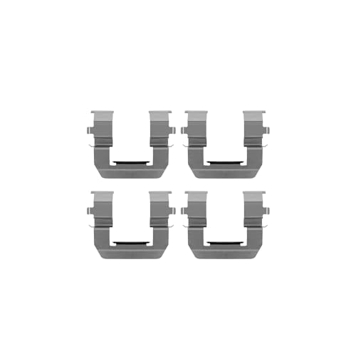 Image of Detroit Axle - Front Brake Pads for 2010-2015 Chevrolet Camaro, 2011-2017 Caprice, Ceramic Brake Pads w /Hardware 2012 2013 2014 Replacement