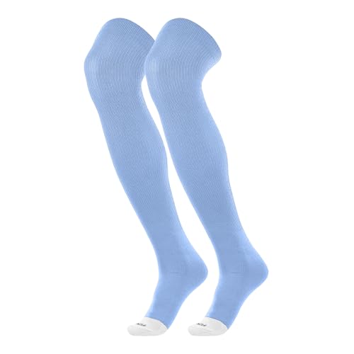 TCK Prosport Performance Fit Over the Knee Baseball & Softball Socks Columbia Blue Medium