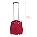 Rockland Melrose Upright Wheeled Underseater Luggage, Red, Carry-On 15-Inch