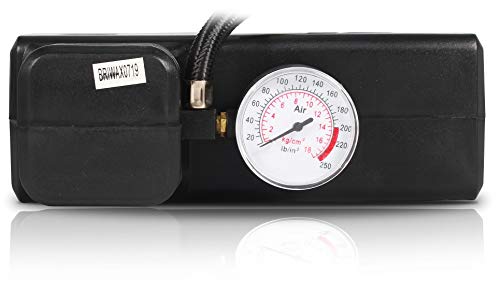 Mini Compressor De Ar Portatil Automotivo Para Encher Pneu De Carro Moto Van Bola E Inflaveis 250 Ps