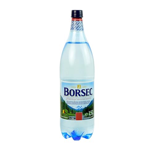 Borsec - Agua con Gas - Botella de 1,5 L - Bebidas Refrescantes - Sin Azúcar Añadido y Sin Gluten - Apta para Veganos - Gasificación Natural