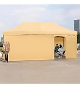 Amazon | [強化型厚鋼管]ワンタッチタープテント【KOUBHYJ 大型 タープ