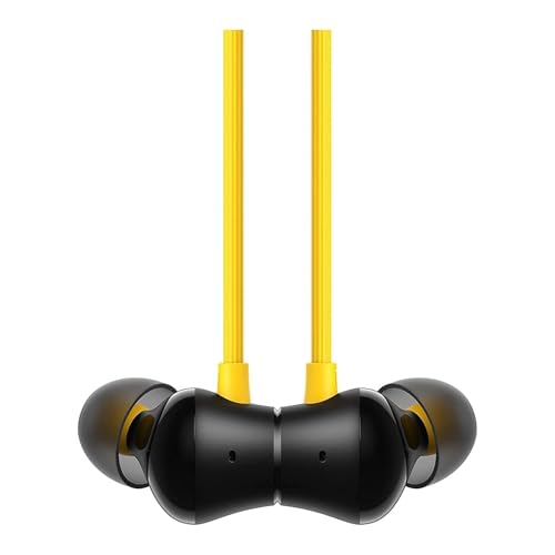 Image of Original Neckband Compatible for Realme Buds Wireless 3 ANC - Premium Wireless with Mic, Deep Bass Sound, Gaming Mode & Magnetic Instant Connection-(Yellow) ASX-63