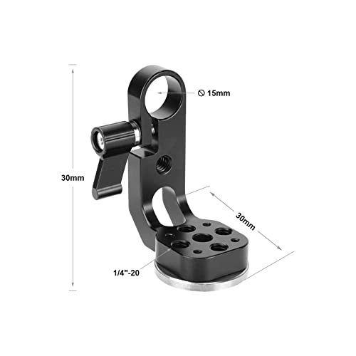SZRIG M6 Rosette Female Thread Adapter & 15mm Rod Clamp for Photo ...