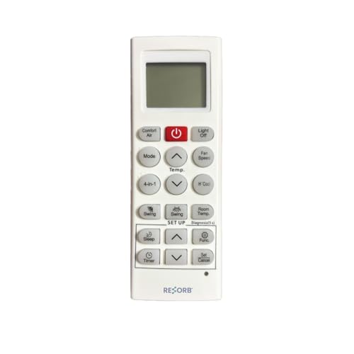 Image of AC Remote Compatible with LG AC AKB75415306 | Split Window Cassette Air Conditioner Remote Control with Comfort Air Mode Fan Speed Swing Timer | White | RE 36K