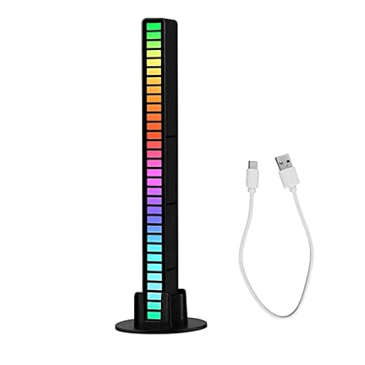 XiXiRan Luz de Ritmo Activada por Voz, Barra de Luzes Ambientales Inteligentes RGB, Control de Color con Sonido, Luces Musicales | Ya disponible en tu tienda friki favorita! En mundofriki.es!