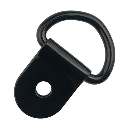 Image of 20Pcs D Ring Picture Hangers with Screws, Stainless Steel Frame Hanging Ring for Picture Painting Frame Cross-Stitch.