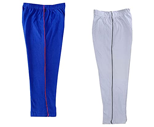 Image of indi weaves Girls Cotton Solid Capri 3 /4th Leggings (Pack of 2)