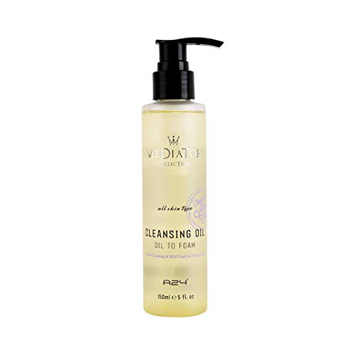 A24 Cleansing Oil - Makeup Remover, Deep Cleansing, Non-Stripping, 99.75% Natural Ingredients, Vegan Formula, Ideal for All Skin Types… (Cleansing Oil to Foam)
