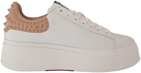 Ash Women's Moby Studs Sneaker, White/Skin/Skin, 9 | Image 5