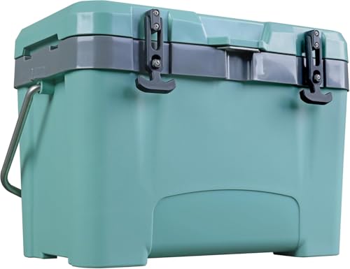 Image of Ice Cooler Chest: Portable Insulated Ice Box for Camping, Fishing, Traveling, Capacity - 27 Quart /36 Can