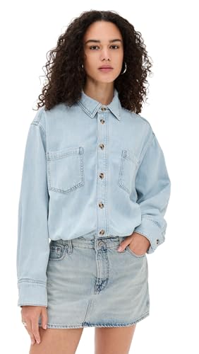 Good American Women's Denim Shirt Dress