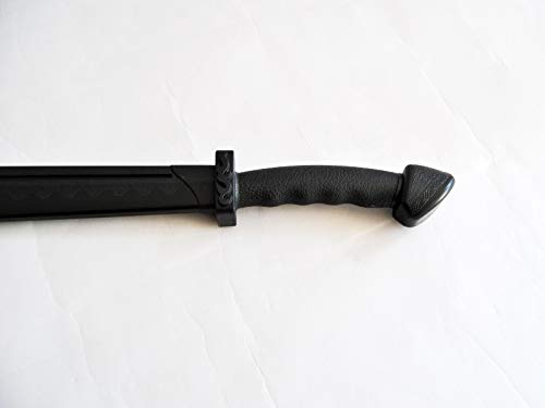 Bay Kung Fu Säbel (DAO) TPR Kunststoff schwarz ca 85cm Wing Tsun Tai Chi Trainingsmesser Kunststoff Schwert Säbel Chinesische Messer
