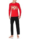 ATHENA Herren Emoji 7J68 Pyjamaset, rot, L