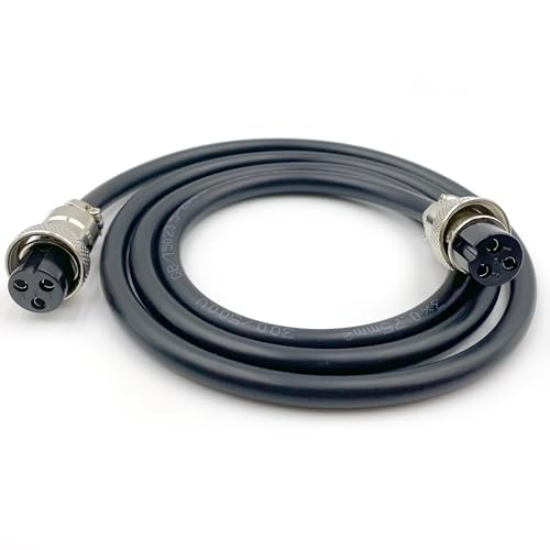GX16 3 Pin Cable con Conector Hembra Doble 1 metro miniatura 2