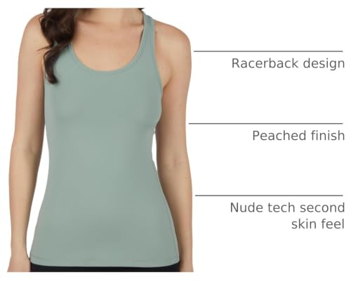 Image of Yogalicious Womens Lightweight Tank Top Soft Racerback Workout Yoga Sleeveless Quick Dry Top