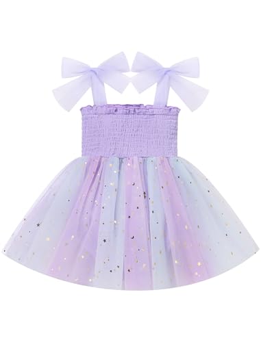 IBTOM CASTLE Baby Girl 1st Birthday Outfit Butterfly Tulle Tutu Romper Dress + Headband One Year Old Clothes for Cake Smash3