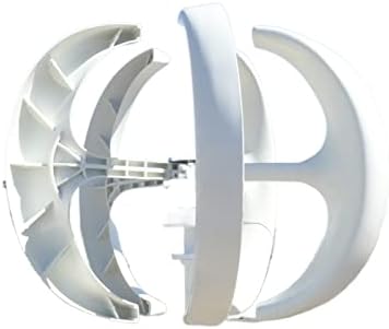 High Power Wind Turbine Generator, 3000W Small Vertical Axis Wind Turbine Generator 3KW 12V 24V 48V with MPPT Low Noise Windmill for Home Farm Wind System High Wind Energy Utilization Easy to Install
