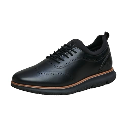 Image of Neeman's Crossover Brogues Stylish Shoes for Men | Oxford Lace-Up Semi Formal Mens Footwear | Casual Comfortable Shoe for Office Wear