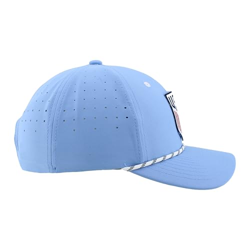 Gorra unisex oficial USMNT Snapback azul claro miniatura 7