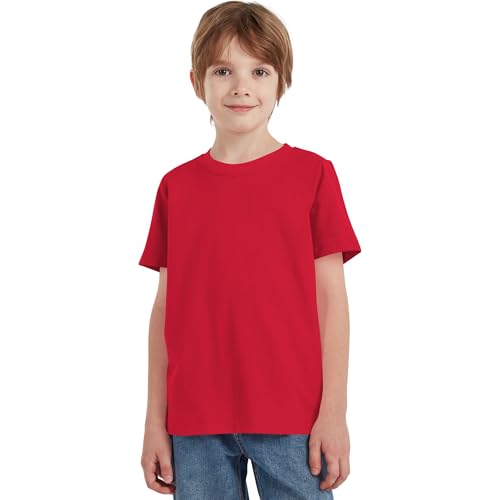 Image of Dreammonkey 2T-12Years Kids Cotton T-Shirt Short Sleeve Crew Neck Tshirt for Boys and Girls