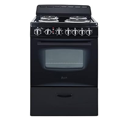 Avanti ERU240P1B ERU240 24" Electric Range Oven with Framed Glass Door, in Black