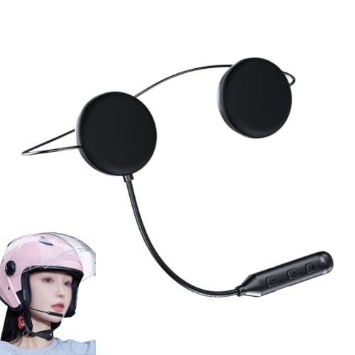Auriculares para casco – Auriculares de motocicleta | Auriculares inteligentes inalámbricos ultrafinos de 12 mm con control de llamadas de música para motociclismo, esquí, comunicación al aire libre