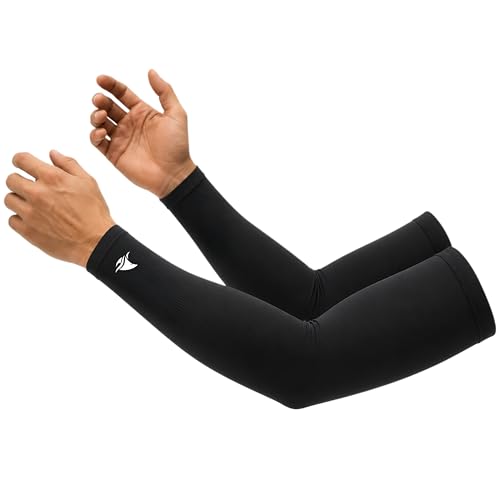 Image of Compression Arm Sleeves, UV Protection, Moisture Wicking, Athletic Performance Sleeves for Sports, Running, Training.