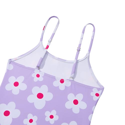 Zando Toddler One Piece Swimsuits Girls Beach Bathing Suit Kids Cute Swimwear Quick Dry 1-10 Years4