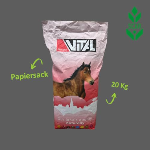 Scar Pferdefutter 20 kg Vital Horse Manege Müsli Vollkorn Melassiert Mineralien