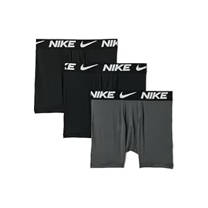 Nike Boys’ Dri-FIT Essentials Micro Solid 3-Pack Boxer Briefs