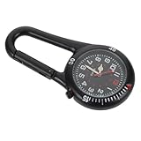 Toddmomy Kletter Clip Uhr Hängende Taschenuhr Für Den Außenbereich Mit Leuchtendem – Kompass Zum Anklipsen Mit Anhänger Legierung Für Camping Und Sportarten
