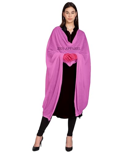 Image of Zen Women's Solid Premium Cotton Dupatta 2.25 Meters 100% Pure Cotton