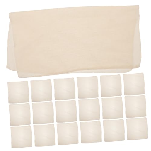 LIFKOME 20 piezas Cubiertas de Muselina para Frascos Reutilizables para Fermentación Tapas Transpirables para Tarros de Vidrio de Ancha Hogar