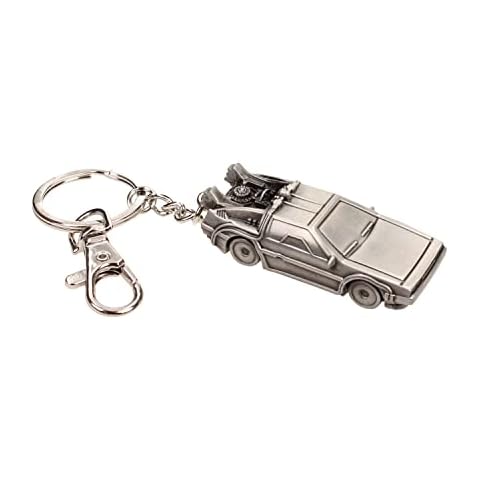 SD Toys SDTUNI20109 Back To The Future DeLorean Metal Keychain Cover