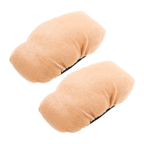 FOMIYES 2pcs Soft Velvet Crutch Pads for Elderly Cushioned Underarm Accessories for Comfortable Grip Slip Replacement Pads for Walking Sticks Lightweight and Easy to Carry