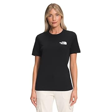 THE NORTH FACE Camiseta feminina de manga curta NSE, TNF Preto/TNF Branco 2, P