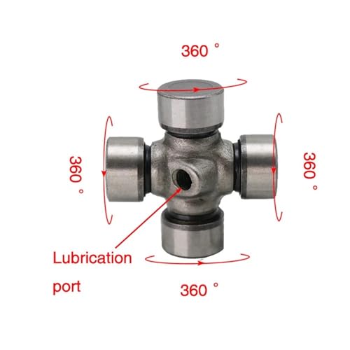 Eje universal para motocicleta de acero inoxidable 17 x 44 mm R75 6