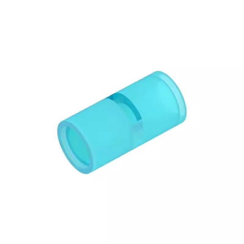 Gobricks GDS-887 Technic Pin Connector Round (Slotted) 50PCS Compatible with Lego Toy 62462 29219 DIY Parts and MOC Components for Major Brick Brands Color:Trans Light Blue — image 1