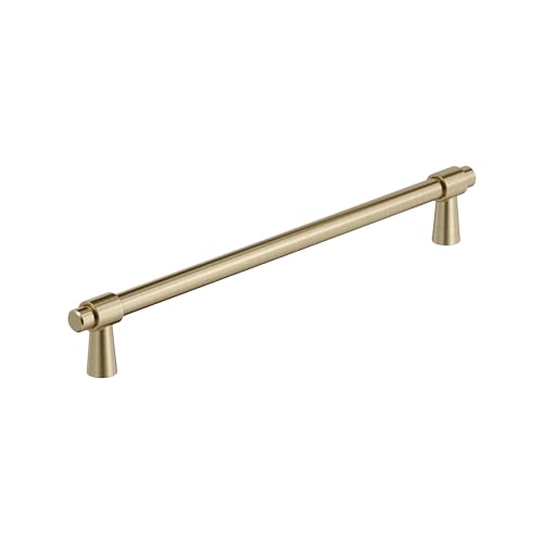 Amerock Destine 10-1/16 inch (256mm) Center-to-Center Golden Champagne Cabinet Pull, BP36902BBZ