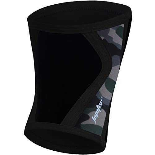 Jupiter Knee Sleeves (1 Pair), 7mm Compression Knee Braces for Squats,Weightlifting,Powerlifting,Cross Training for Men & Women