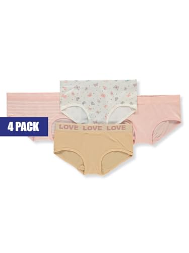 Sweet N Sassy Girls' 4-Pack Hipster Underwear